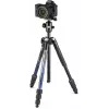 Manfrotto MKELMII4BL-BH Element MII Trípode de aluminio de 4 secciones con rótula, azul