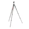 Manfrotto MKELMII4RD-BH Element MII Trípode de aluminio de 4 secciones con rótula, rojo