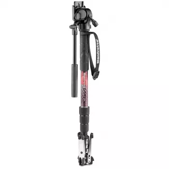 Manfrotto Element MII Trípode de vídeo con rótula fluida 400, aluminio, negro