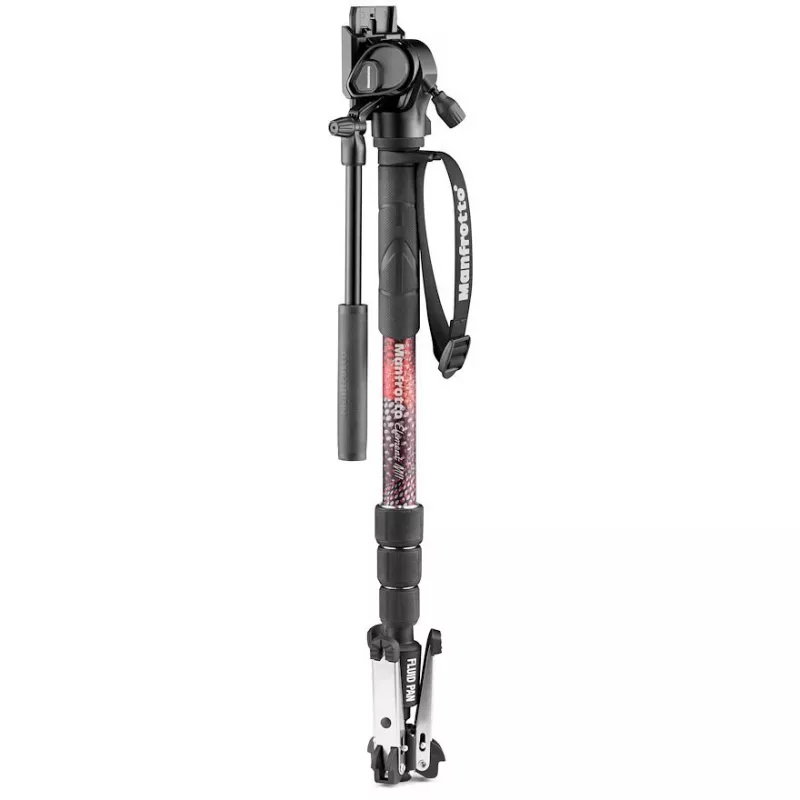 Manfrotto Element MII Monopié de vídeo con cabezal fluido 400 Series, aluminio (MVMELMIIA4LIVE)
