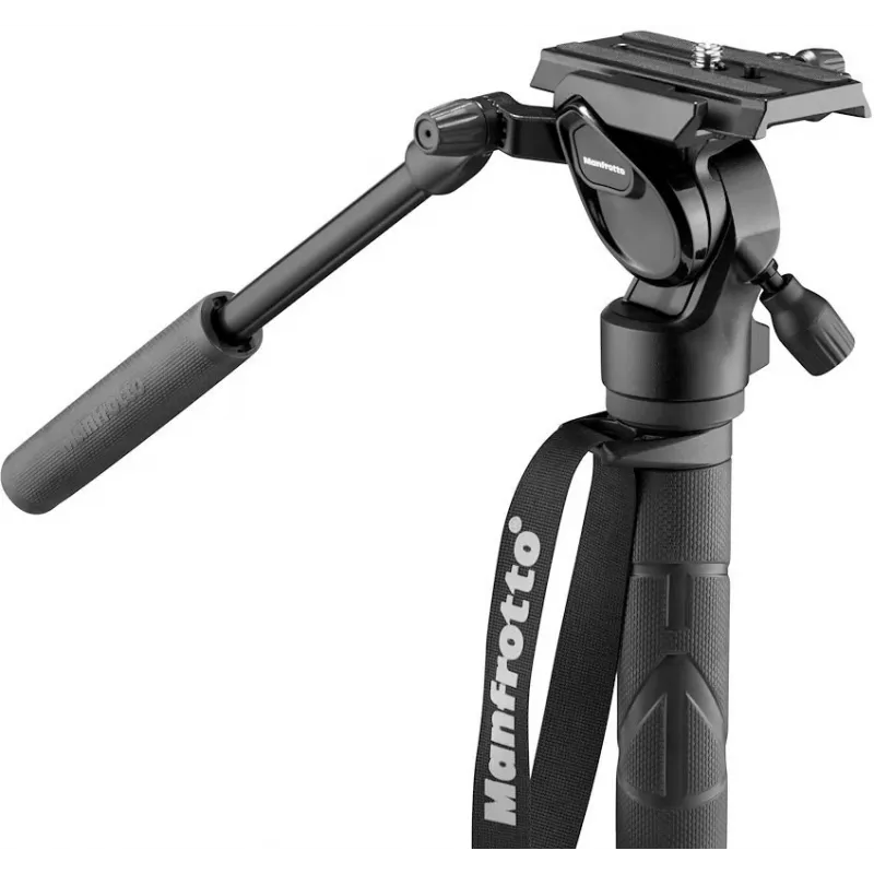 Manfrotto Element MII Monopié de vídeo con cabezal fluido 400 Series, aluminio (MVMELMIIA4LIVE)
