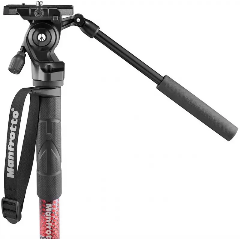 Manfrotto Element MII Monopié de vídeo con cabezal fluido 400 Series, aluminio (MVMELMIIA4LIVE)