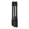 Manfrotto MKBFRTC4GTFB-3W Befree GT Trípode de viaje de fibra de carbono con rótula fluida de 3 vías, cierres de rosca, capacidad 10 kg, altura máx. 164 cm, negro