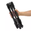 Manfrotto MKBFRTC4GTFB-3W Befree GT Trípode de viaje de fibra de carbono con rótula fluida de 3 vías, cierres de rosca, capacidad 10 kg, altura máx. 164 cm, negro