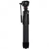 Manfrotto ONE kit de trípode de fibra de carbono con cabezal fluido 500X (MKONEC-500X)