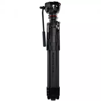Kit de trípode Manfrotto ONE de fibra de carbono con rótula fluida 500X (MKONEC-500X)