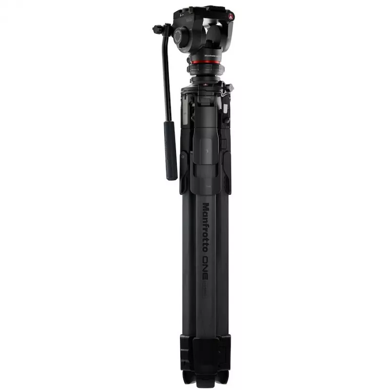 Manfrotto ONE kit de trípode de fibra de carbono con cabezal fluido 500X (MKONEC-500X)