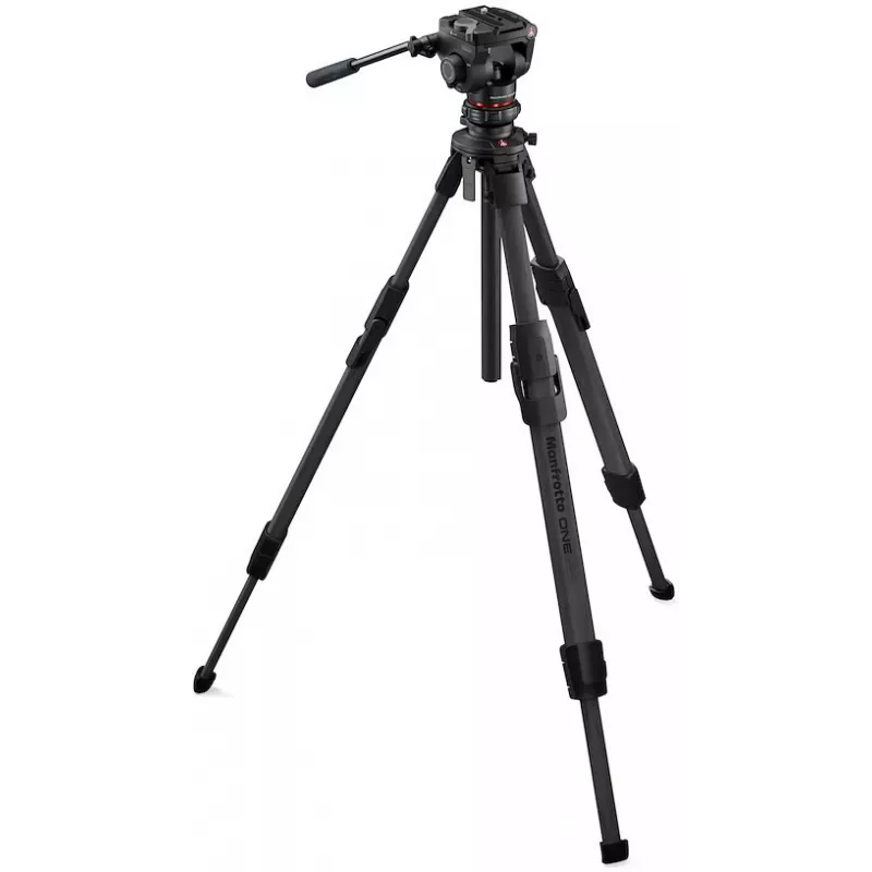 Manfrotto ONE kit de trípode de fibra de carbono con cabezal fluido 500X (MKONEC-500X)