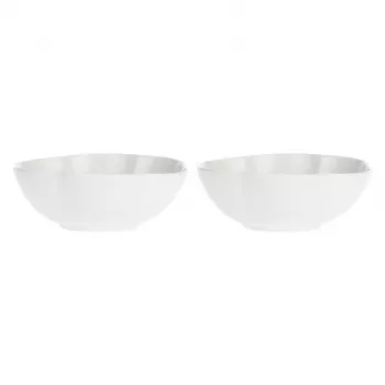 LA PORCELLANA BIANCA Set de 2 cuencos redondos grandes Villadeifiori - blanco, 23 cm