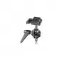 Manfrotto 155RC cabezal de trípode de dos ejes con acoplamiento rápido, 6 kg de capacidad, 360° panorámico, aluminio, negro