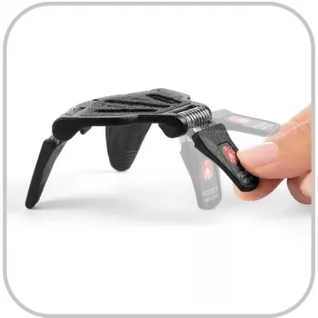 Manfrotto MP3-BK trípode de mesa con rótula de bola integrada, negro