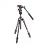 Manfrotto MVKBFRTC-LIVE set de trípode de vídeo de fibra de carbono con cabezal fluido Befree Live