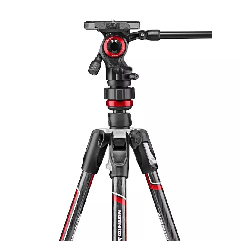 Manfrotto MVKBFRTC-LIVE set de trípode de vídeo de fibra de carbono con cabezal fluido Befree Live