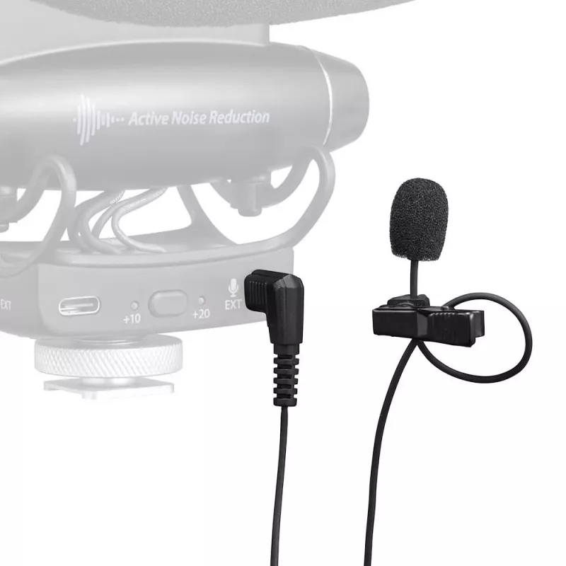 JOBY Wavo Lav PRO Micrófono de solapa, negro (JB01718-BWW)