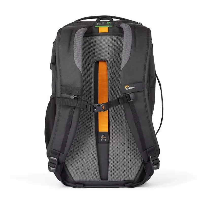 Lowepro Trekker LT BP 150 AW mochila para cámara, negra, 20L, tejido reciclado, acceso trasero, funda protectora AW, compartimentos para portátil y tablet, sujeción para trípode