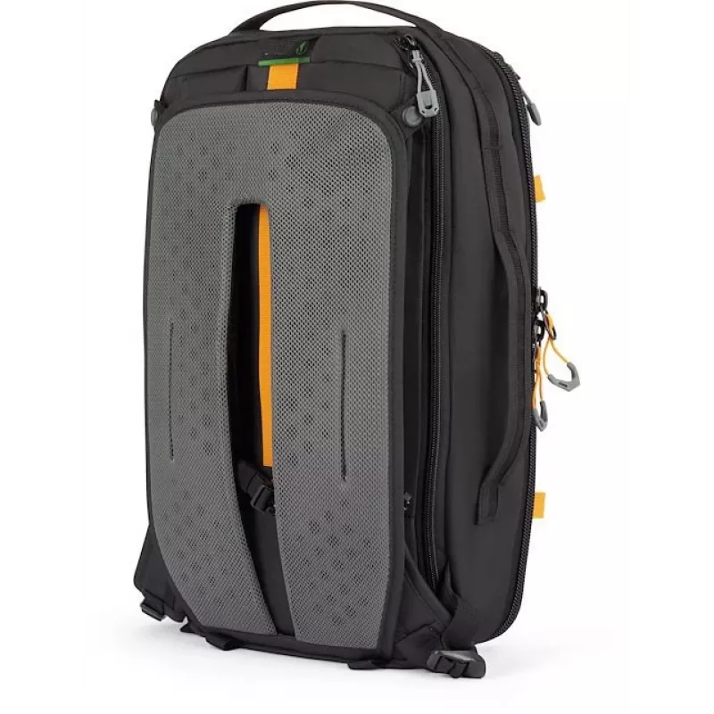 Lowepro Trekker LT BP 150 AW mochila para cámara, negra, 20L, tejido reciclado, acceso trasero, funda protectora AW, compartimentos para portátil y tablet, sujeción para trípode