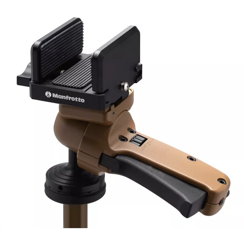 Manfrotto ALPHA S.H.O.T. Grip PRO Kit, trípode de aluminio con cabezal de empuñadura, 8 kg (MK-R03-SD)
