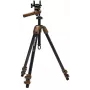 Manfrotto ALPHA S.H.O.T. Grip PRO Kit Carbon, trípode con cabezal de empuñadura, 8 kg (MK-R05-SD)