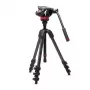 Manfrotto 055 sistema de trípode de vídeo de fibra de carbono con cabezal fluido 502AH