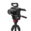 Manfrotto 055 sistema de trípode de vídeo de fibra de carbono con cabezal fluido 502AH
