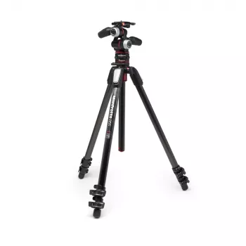 Manfrotto MK055CXPRO33WQR Trípode de fibra de carbono con 3 secciones de patas y rótula de 3 ejes XPRO