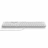 Satechi Slim LX3 teclado con cable con retroiluminación y teclado numérico, USB-C/USB-A, conmutador de modo Mac/Windows, plata