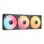 CORSAIR iCUE Link RX360 II Unified Frame RGB ventilador PWM 120mm pack de tres - negro