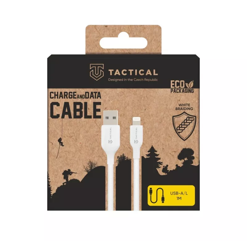 Tactical Stitch Thread Cable de USB-A a Lightning, blanco