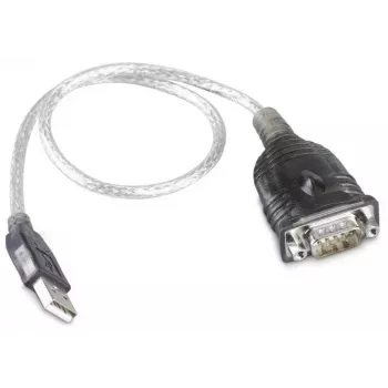 Cable convertidor RS232 a USB con chipset Prolific PL2303, 0,8 m, negro