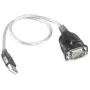 Cable convertidor RS232 a USB con chipset Prolific PL2303, 0,8 m, negro
