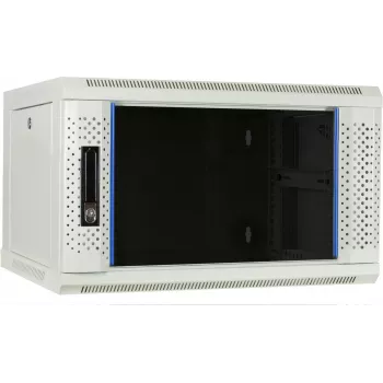 DSIT DS6406W armario de servidor de pared 6U con puerta de cristal, blanco, 600 x 450 x 367 mm