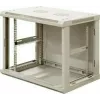 DSIT DS6406W armario de servidor de pared 6U con puerta de cristal, blanco, 600 x 450 x 367 mm
