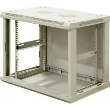 DSIT DS6406W armario de servidor de pared 6U con puerta de cristal, blanco, 600 x 450 x 367 mm
