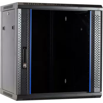 DSIT armario de servidor de pared 12U con puerta de cristal 600x450x634 mm