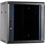 DSIT armario de servidor de pared 12U con puerta de cristal 600x450x634 mm