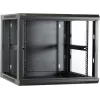 DSIT DS6609 armario de servidor de pared 9U con puerta de cristal, 600x600x501 mm, negro