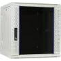 DSIT armario de servidor de pared reversible 12U con puerta de cristal, blanco, 600x600x635 mm