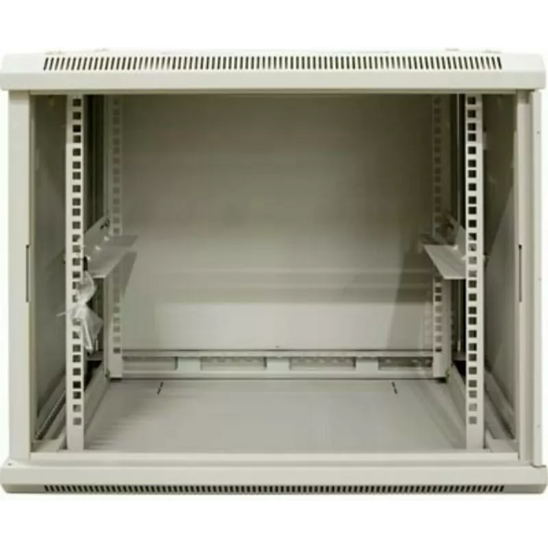 DSIT armario de servidor de pared reversible 12U con puerta de cristal, blanco, 600x600x635 mm