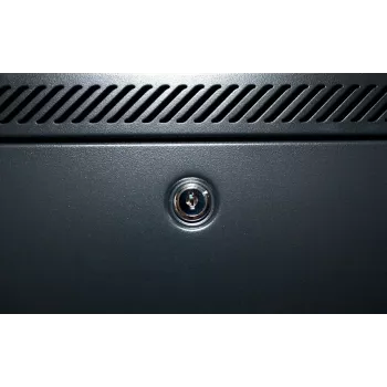 DSIT armario de servidor de pared 18U con puerta de cristal templado, 600x600x900 mm, negro