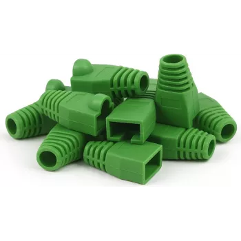 DSIT DANICOM funda antipinzamiento RJ45 verde pack de 10