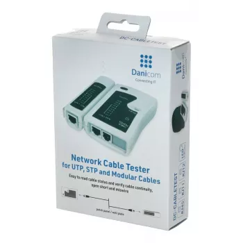 DSIT comprobador de cables de red para RJ11 RJ12 RJ45 ISDN Cat5 Cat5e Cat6 Cat6a UTP STP con indicador LED