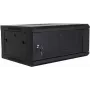 DSIT DS6404 armario de servidor de pared 4U con puerta de cristal, 600x450x280 mm, negro