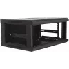DSIT DS6404 armario de servidor de pared 4U con puerta de cristal, 600x450x280 mm, negro