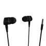 Vivanco VVEARSOLIDSOUNDK auriculares in-ear con micrófono, jack de 3,5 mm, sonido equilibrado con graves potentes, negro