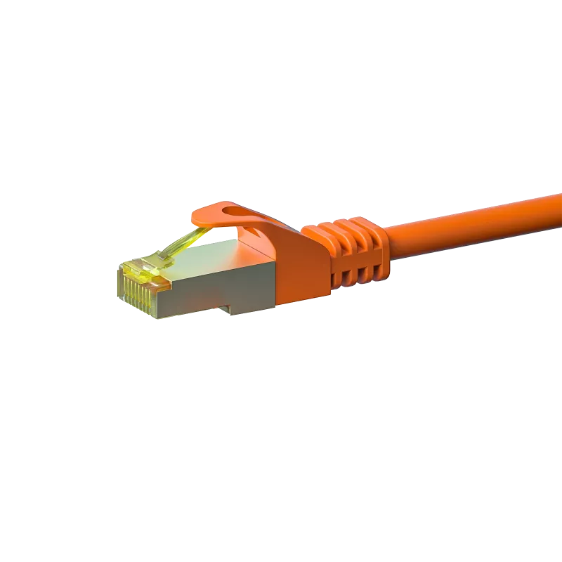 DSIT cable de red RJ45 Cat.7 S/FTP (PiMF), naranja, 7,5 m