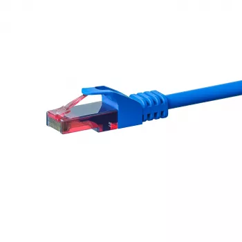 DSIT CAT6 cable de instalación de red U/UTP, 50 m, azul, 100% cobre, rígido, 23 AWG, 250MHz, Eca