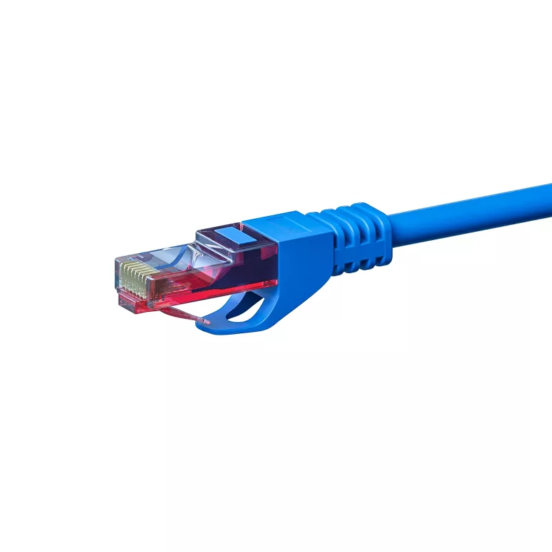 DSIT CAT6 cable de instalación de red U/UTP, 50 m, azul, 100% cobre, rígido, 23 AWG, 250MHz, Eca