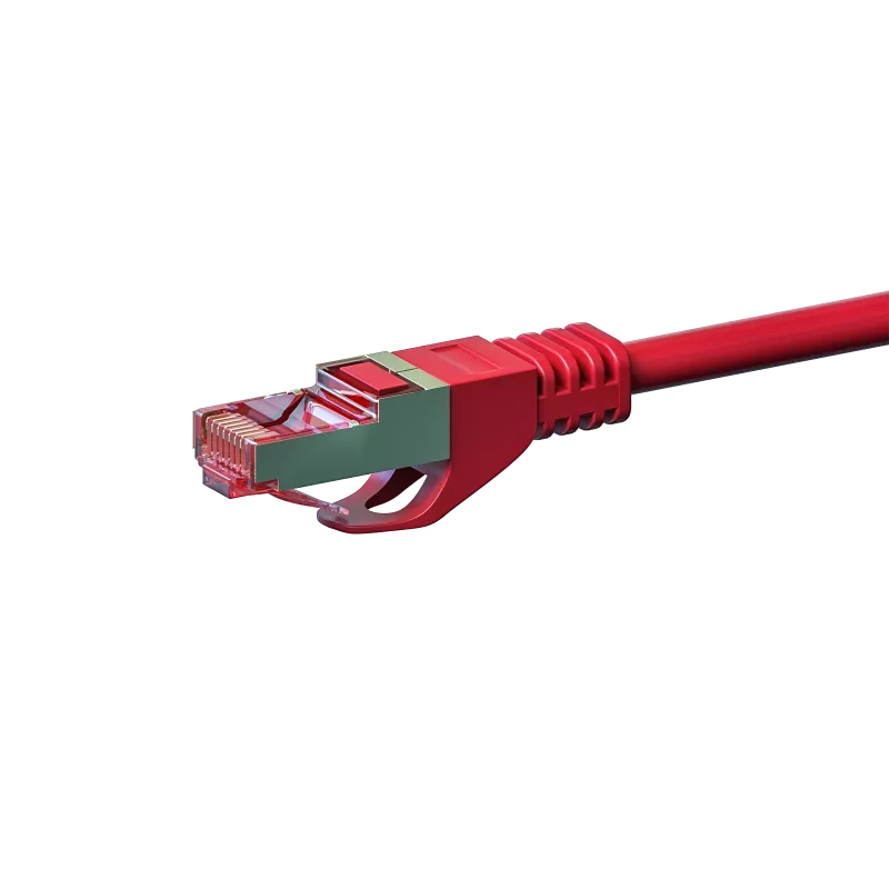 Cable de red DSIT CAT 6 LSOH - S/FTP - 2 metros - Rojo (DC-S65-020)
