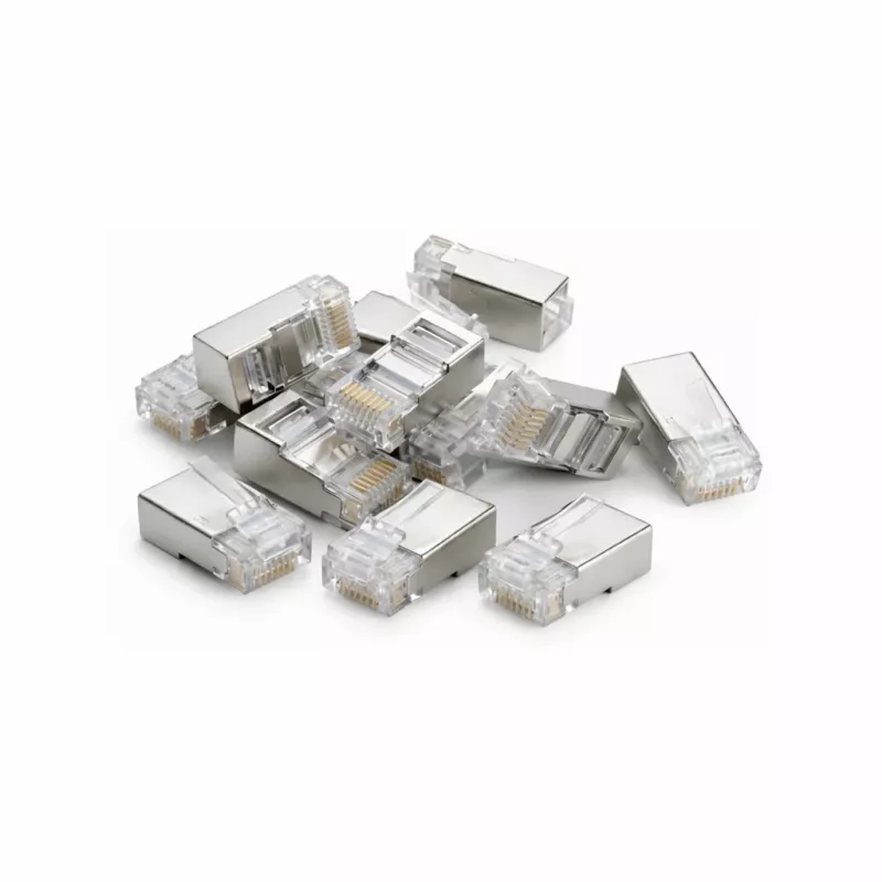 Conector de red DSIT SFTP RJ45 CAT6a para cables flexibles - pack de 10