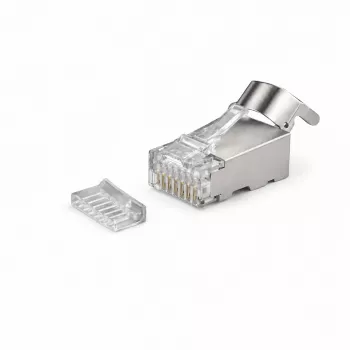 Conector de red DSIT SFTP RJ45 CAT6a para conductor trenzado (conductor macizo) - 10 uds.